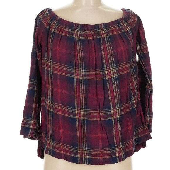 Cloth and Stone plaid flannel top M - Picture 1 of 7